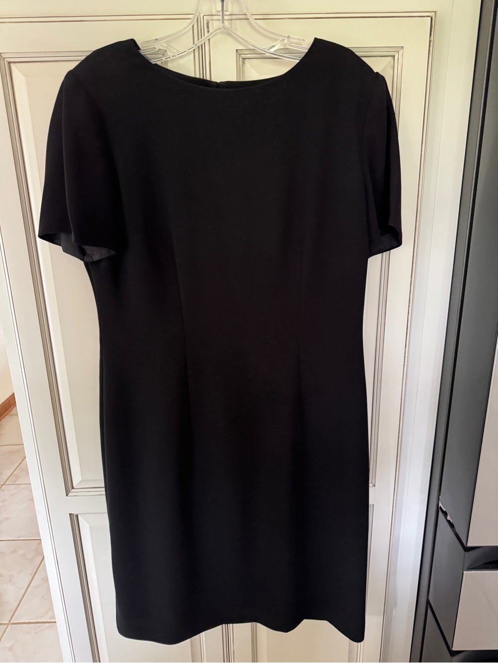 Talbots Black Short-Sleeve Dress